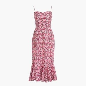 JCrew Floral Midi Dress